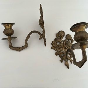 Vintage wall candle sconces